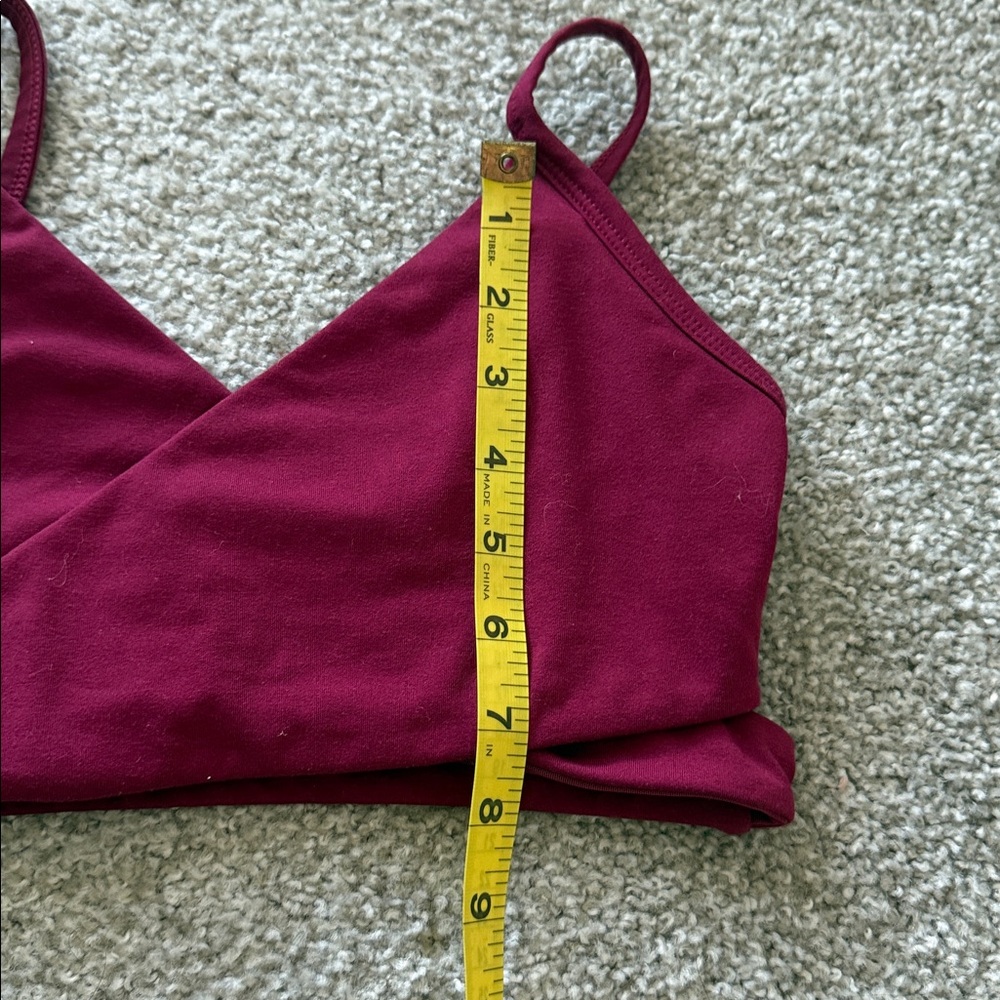 Fabletics Burgundy Sports Bra - Picture 5 of 5